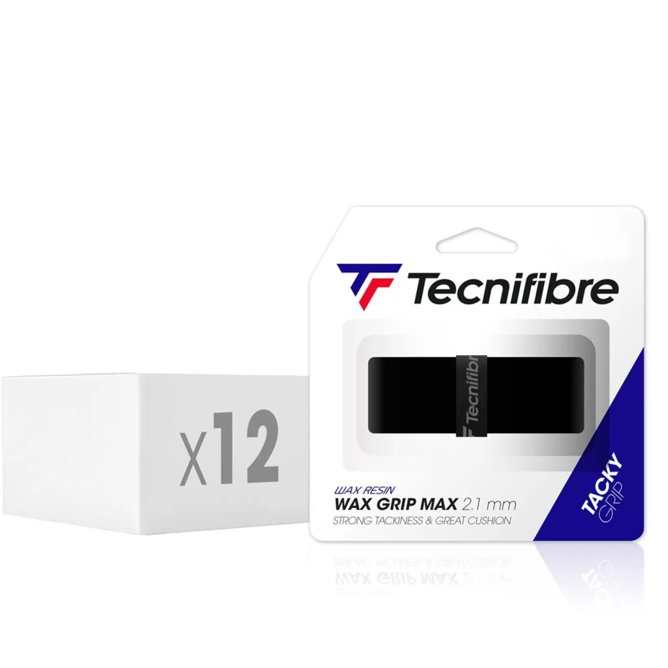 Outlet Tecnifibre WAX MAX GRIP BLACK (box of 12)