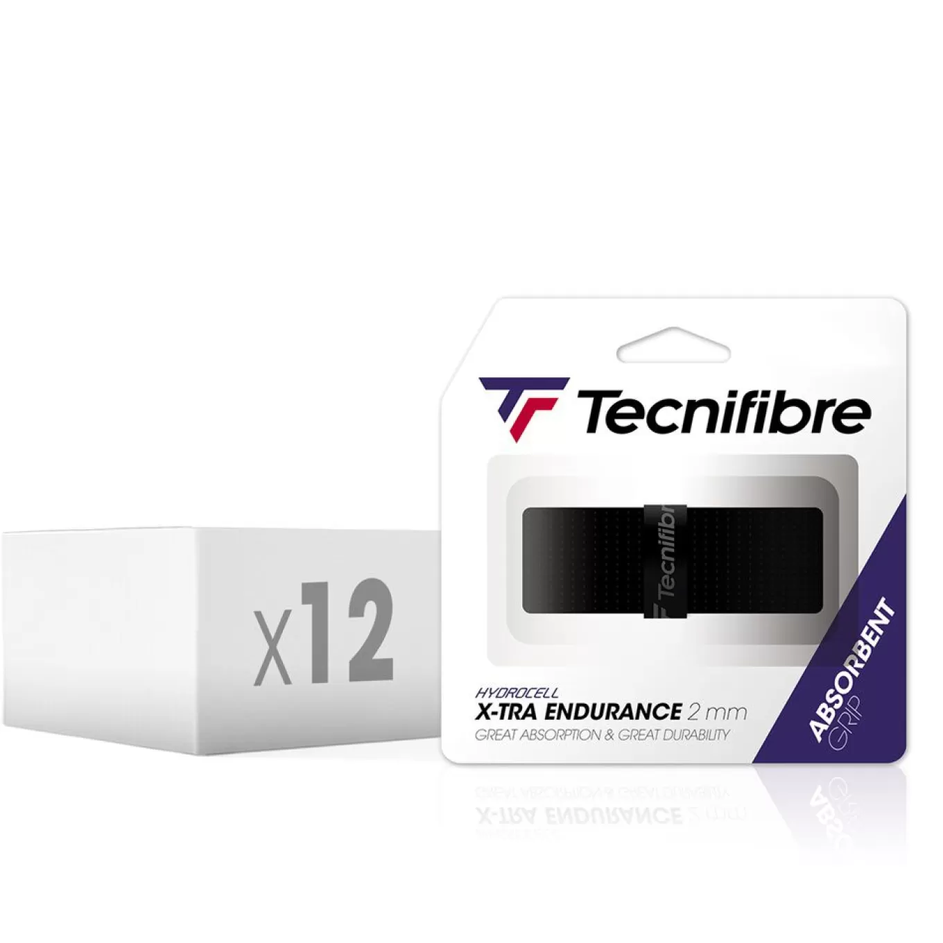 Flash Sale Tecnifibre X-TRA ENDURANCE BLACK (box of 12 d'1 grip)